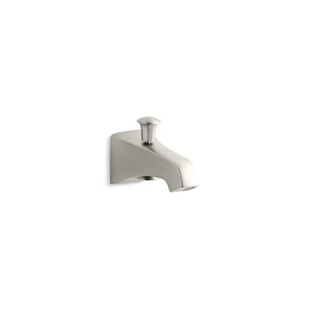Kohler Memoirs Stately Wall-Mount 6" Diverter Bath Spout 496-BN